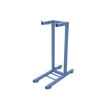 Single gas cylinder with ground mounting brackets