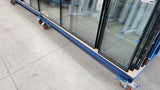 A Frame Stillage Trolleys being used to store and move glazing units around the factory