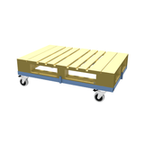 EURO Pallet Dolly / Trolley - Large Load Capacity of 750/1000KG
