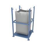 CAD drawing of tall bulk bag frame featuring bulk bag
