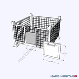Measurements of hatch door that increases workplace efficiency and safety for sectors including manufacturing, warehousing, construction and automotive