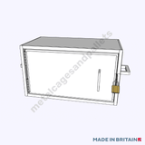Side opening of small lockable site box