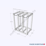 Larger Heavy Duty Vertical Storage Racking measurements