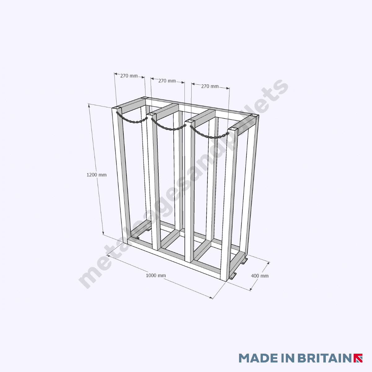 Heavy Duty Vertical Storage Racking measurements