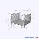 Measurements of two-sided mesh stillage 890h x 1200w