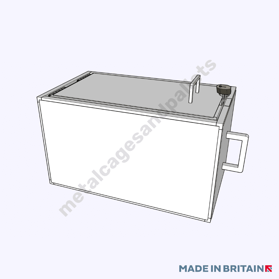 Top opening of small lockable site box