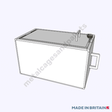 Top opening of small lockable site box