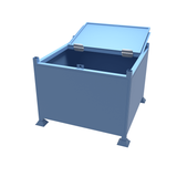 Drawing of our heavy duty large lockable site storage box which features a high 1000kg load capacity