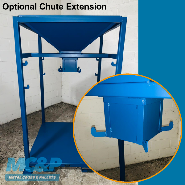 Chute Extension for Bulk Bag/Tonne Bag Filling Hopper