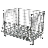 Collapsible Hypacage Pallet Cage With Half Door Front