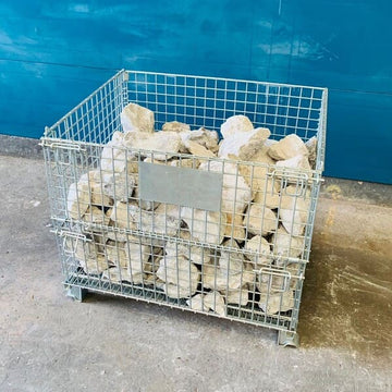 Collapsible pallet cages for heavy loads