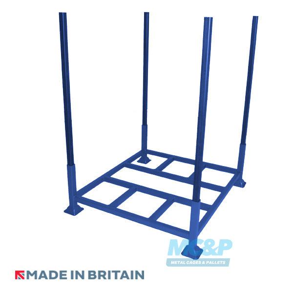 Heavy Duty Metal Post Pallet (Reinforced) With Demountable Legs