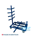 Pipe and rod rack with demountable legs.