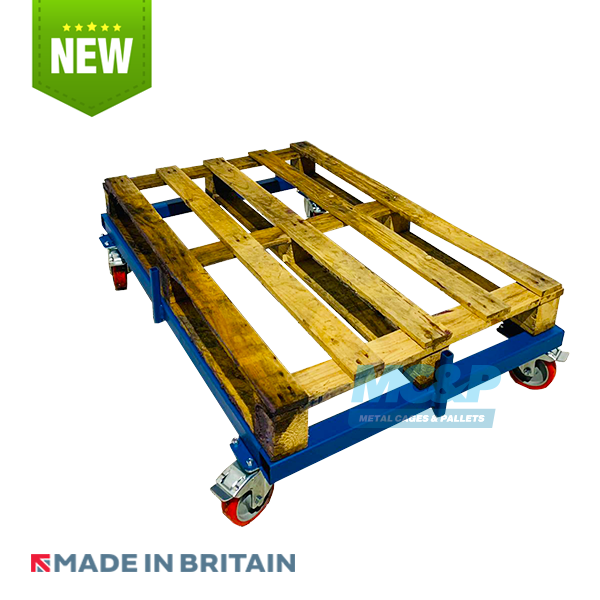 Euro Pallet Dolly with 4 Heavy Duty Castors