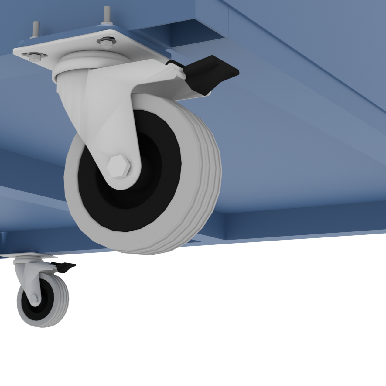 Our lockable stillages can be customised and fitted with heavy duty castor wheels for improved mobility of loaded stillages