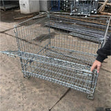 Shop for folding mesh pallet cage with drop front
