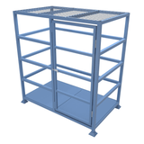 Free standing gas bottle cylinder storage cage