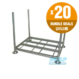 Galvanised Metal Post Pallet with Demountable Legs - x20 UNIT BUNDLE DEAL
