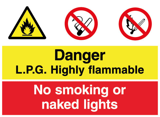 Gas Cylinder Cage Health and Safety Warning Sign Included