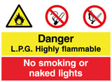 Gas Cage Health and Safety Sign Included