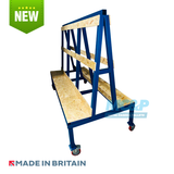 Large A Frame Glass Stillage Trolley (Tall Profile)