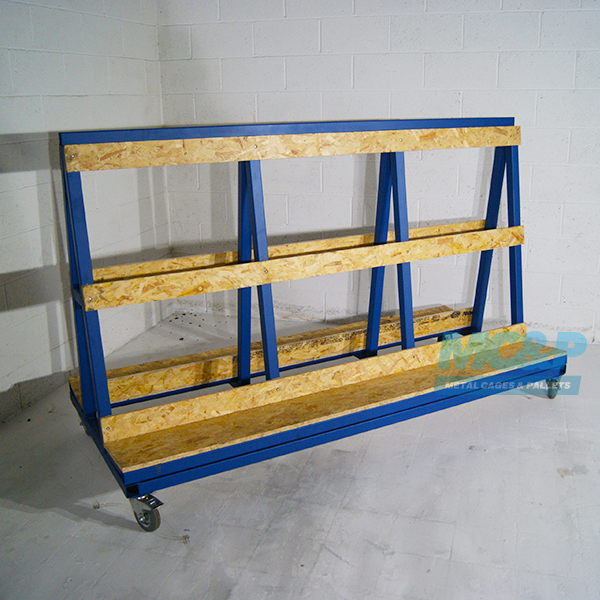 Large A Frame Glass Stillage Trolley (2300mm Wide Model)
