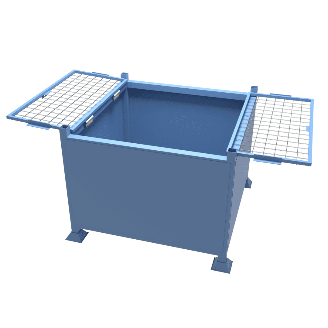 Shop for heavy duty lockable site stillages with top doors