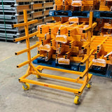 Heavy duty mobile pipe trolley