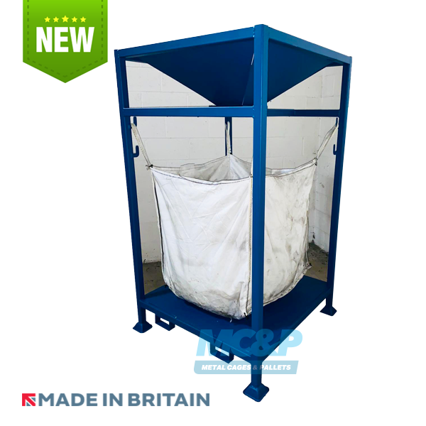 long-lasting free standing bulk bag filling hopper