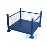 Metal Mesh Stillage With Open Front and Solid Base