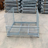 Collapsible Wire Mesh Pallet Cage, 700KG Capacity, Galvanised 1200w x 1000d x 900h