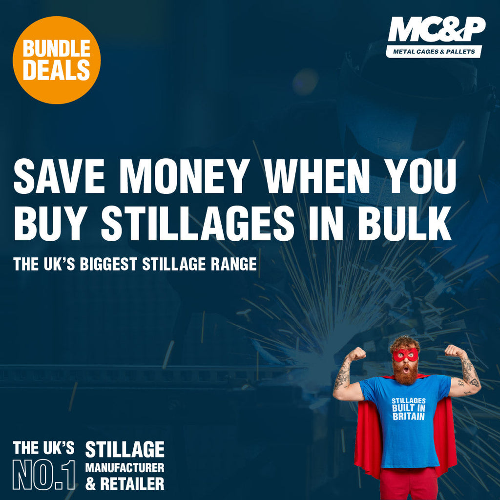 Save money when you buy stillages in bulk from Metal Cages & Pallets