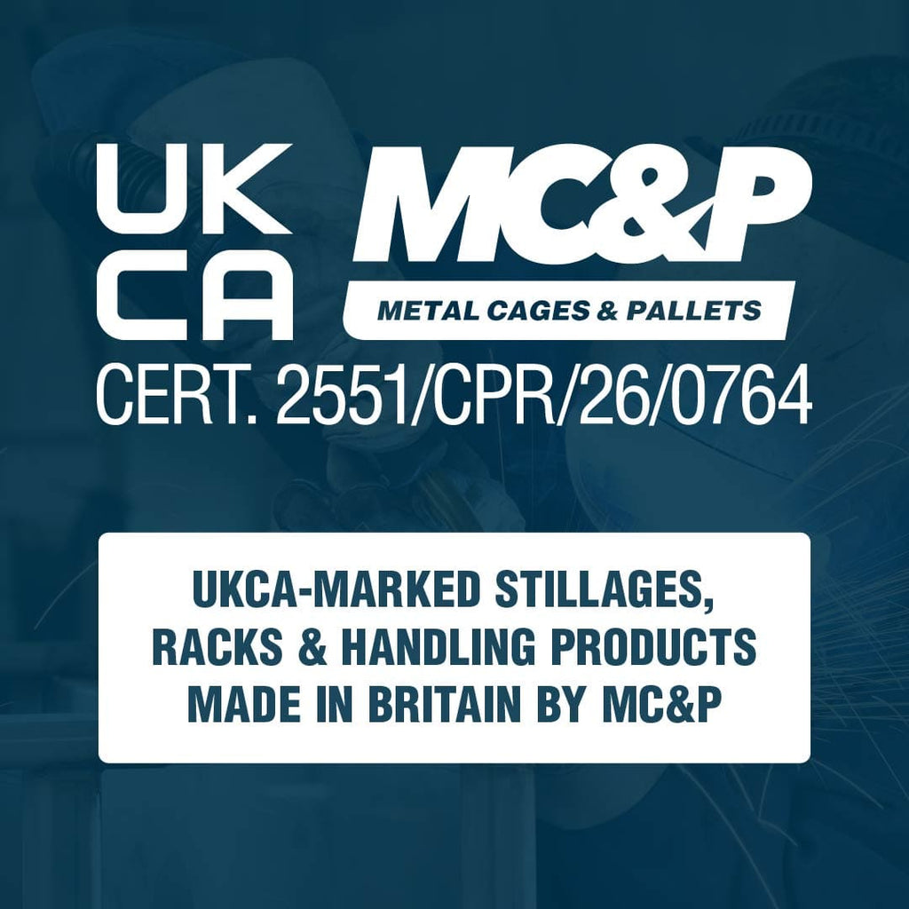 UKCA-marked stillages, racks & handling products Made in Britain by MC&P