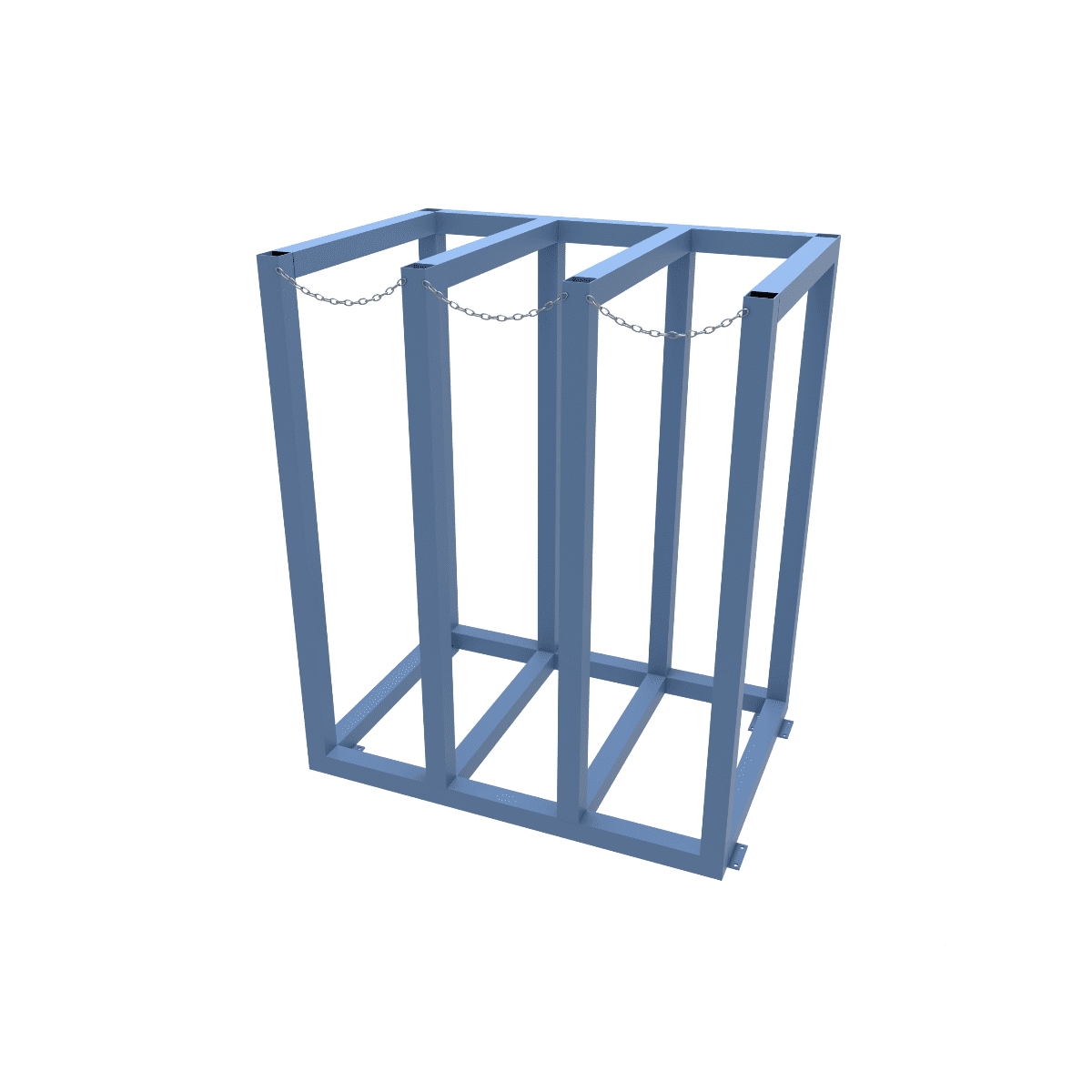 Larger Heavy Duty Vertical Storage Racking with ground fixings for stability