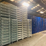 Shop for large wire mesh pallet cages and gitterboxes.