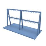 Choose an optional second rack (+20 hooks) for additional space-saving storage 