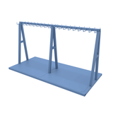 A frame double storage rack with 20 tough hooks fitted.