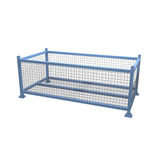 Cad drawing of mesh stillage cage with mesh base and is expertly engineered for the storage, handling and transportation of large, heavy-duty products 