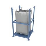 CAD drawing of tall bulk bag frame featuring bulk bag