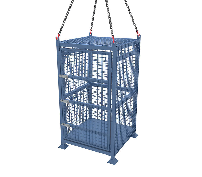 Blue Crane Lift Storage Cage. Secure Storage for Rigging, Chains, Strops & Slings