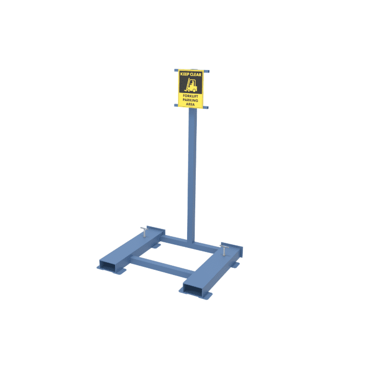Forklift parking safety station
