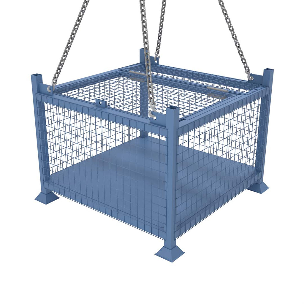Stillage Crane Lifting Lockable Stillage Cage - Customise from £410