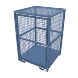 Heavy Duty Gas Cage with Solid Base & Forklift Guides- For Argon Gas Bottles (+12 BOTTLE UNIT)