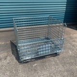 Photo of half euro sized collapsible metal pallet cages for sale 