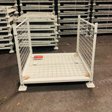 Photo shows our MightyLoad foldable pallet cage for compact and heavy duty storage solutions in and around your workplace