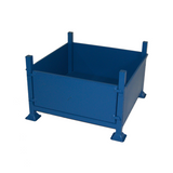 Stackable Steel Storage Stillage With Solid Sides and Removable Front