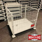 Photo of MightyLoad pallet cage which features a 700kg safe working load, ideal for storing and transporting items