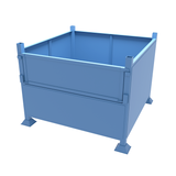 Heavy duty stillages featuring half drop front door and a reinforced base and sides