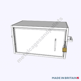 Side opening of small lockable site box