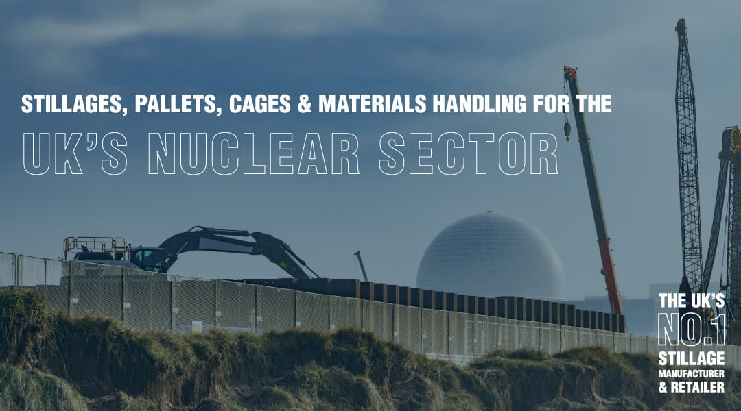 Nuclear power plant with cranes and excavator.